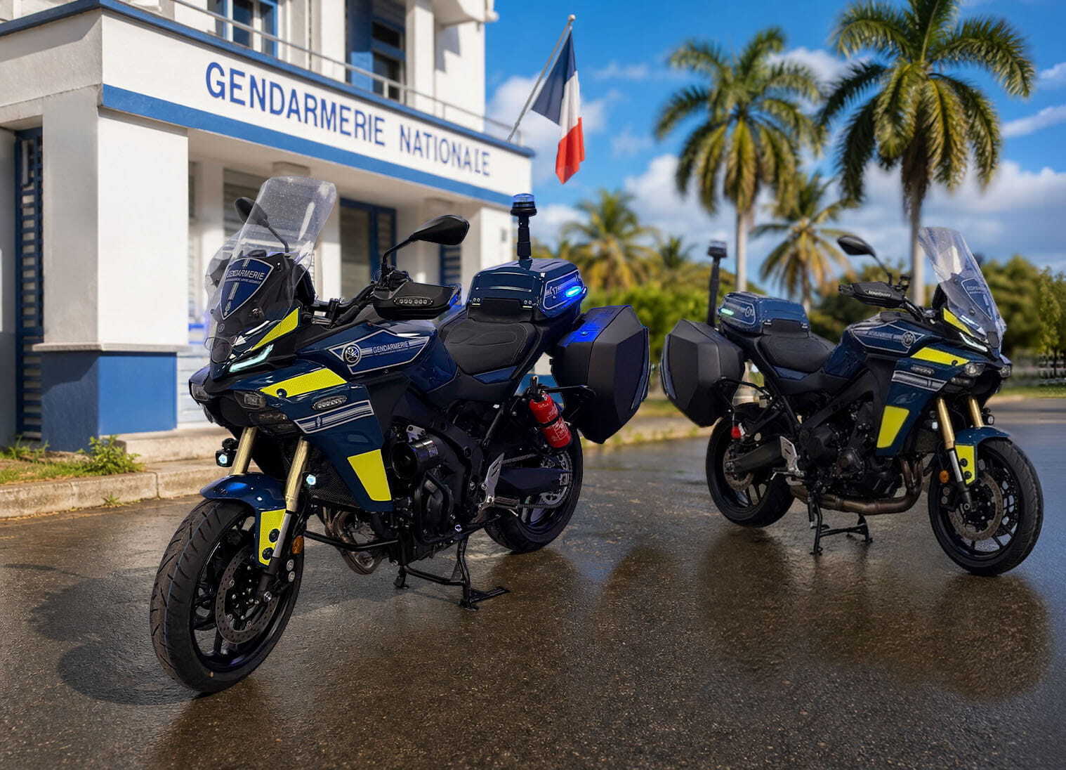 Motos gendarmerie gruau paris